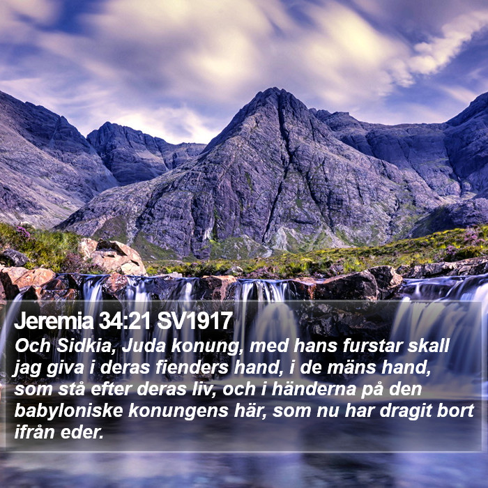 Jeremia 34:21 SV1917 Bible Study