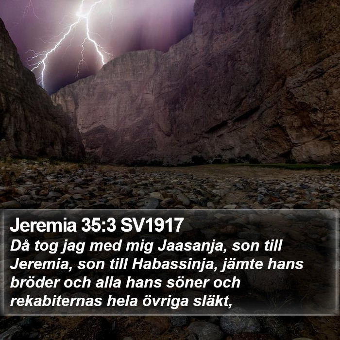 Jeremia 35:3 SV1917 Bible Study