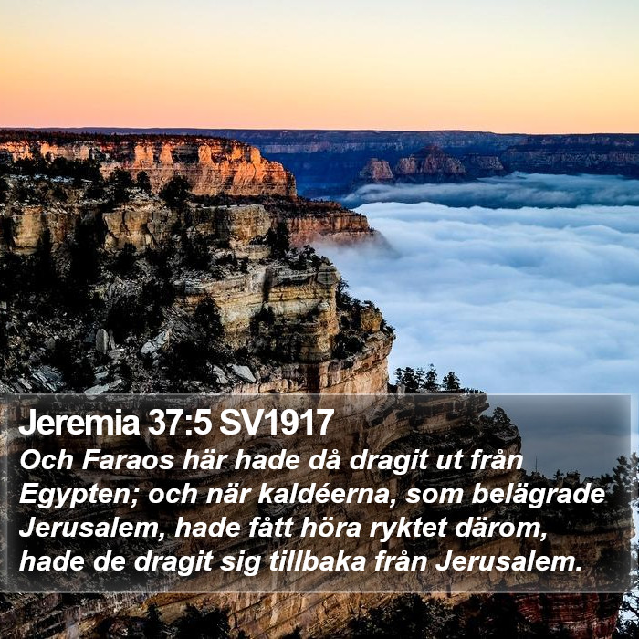 Jeremia 37:5 SV1917 Bible Study