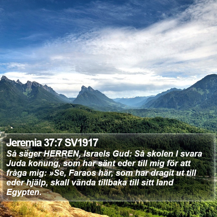 Jeremia 37:7 SV1917 Bible Study