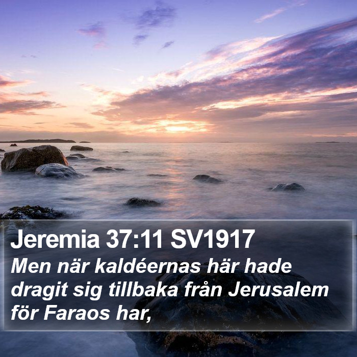 Jeremia 37:11 SV1917 Bible Study