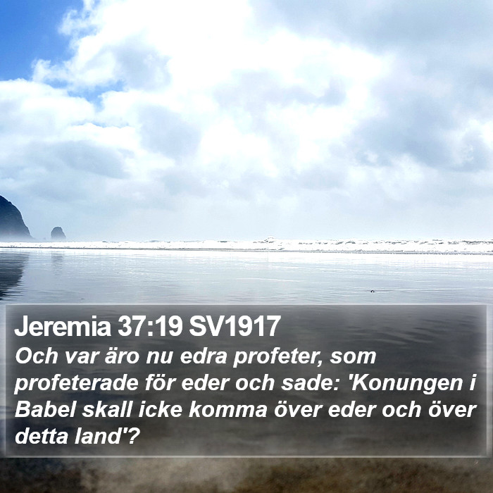 Jeremia 37:19 SV1917 Bible Study