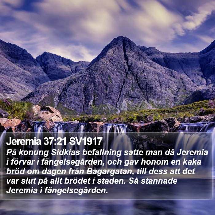 Jeremia 37:21 SV1917 Bible Study