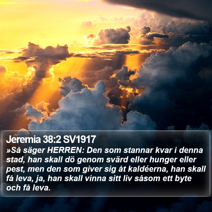 Jeremia 38:2 SV1917 Bible Study