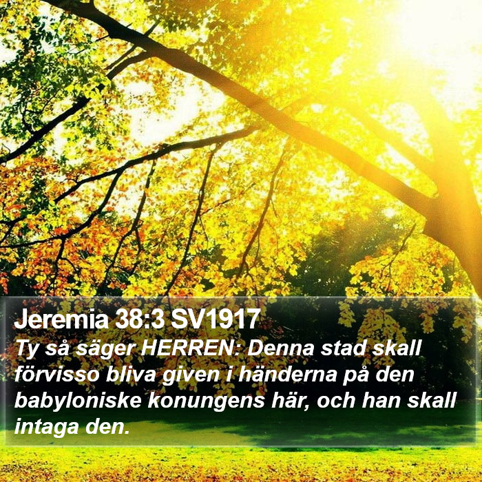 Jeremia 38:3 SV1917 Bible Study