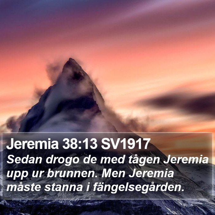 Jeremia 38:13 SV1917 Bible Study