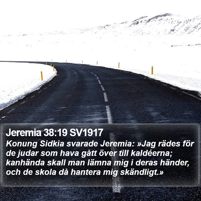 Jeremia 38:19 SV1917 Bible Study