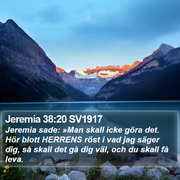 Jeremia 38:20 SV1917 Bible Study