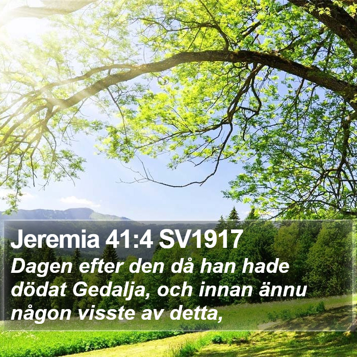 Jeremia 41:4 SV1917 Bible Study