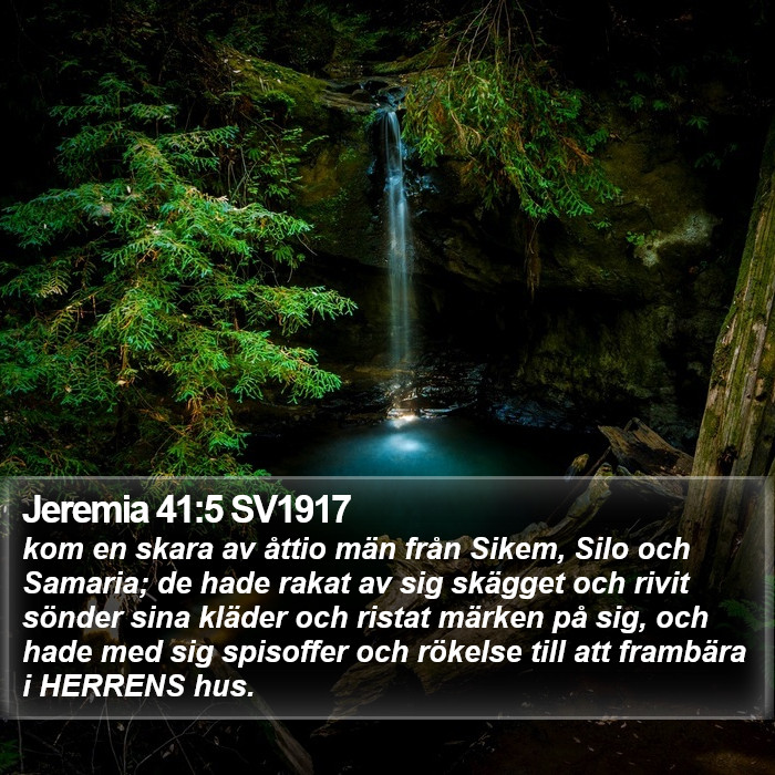 Jeremia 41:5 SV1917 Bible Study