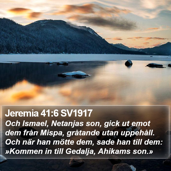 Jeremia 41:6 SV1917 Bible Study