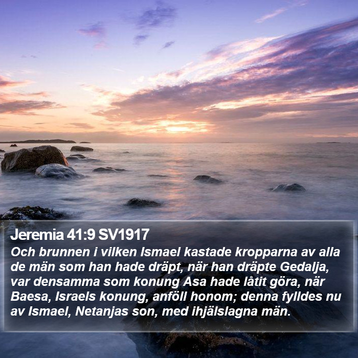 Jeremia 41:9 SV1917 Bible Study