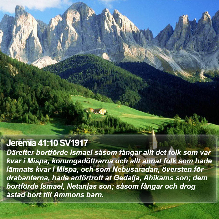 Jeremia 41:10 SV1917 Bible Study