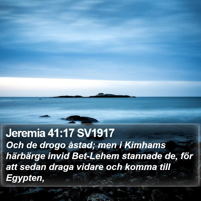 Jeremia 41:17 SV1917 Bible Study