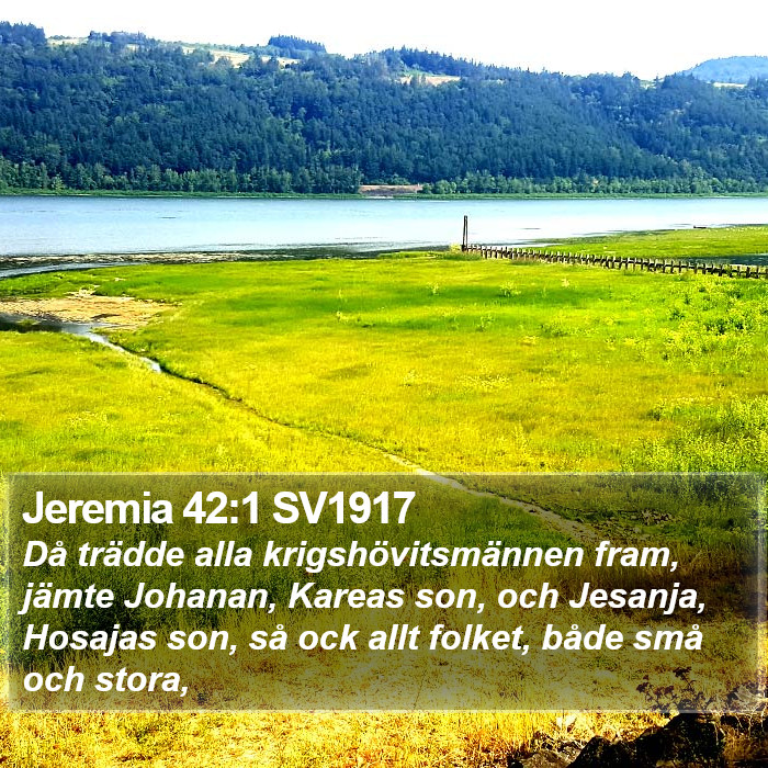 Jeremia 42:1 SV1917 Bible Study