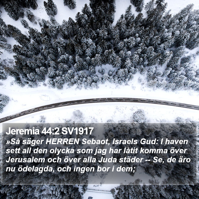 Jeremia 44:2 SV1917 Bible Study