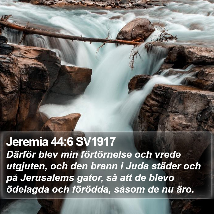 Jeremia 44:6 SV1917 Bible Study