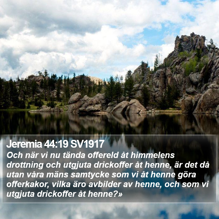 Jeremia 44:19 SV1917 Bible Study