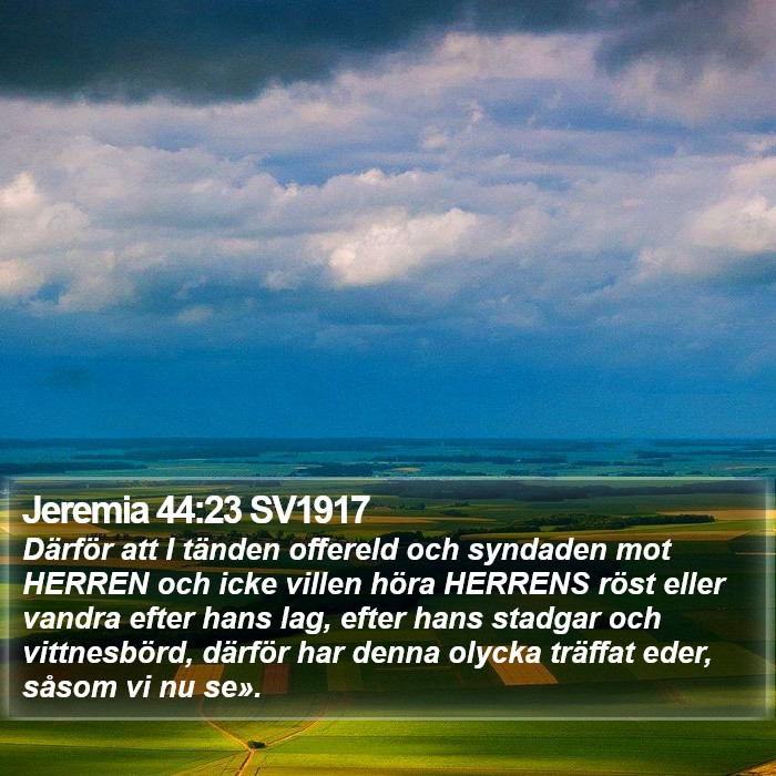 Jeremia 44:23 SV1917 Bible Study