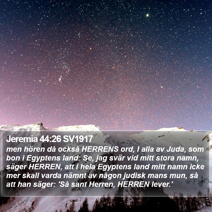 Jeremia 44:26 SV1917 Bible Study