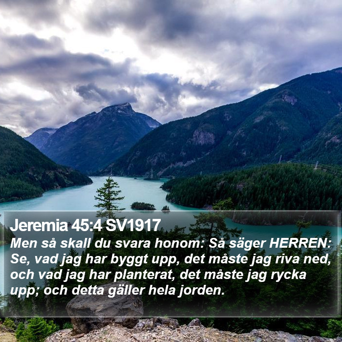 Jeremia 45:4 SV1917 Bible Study