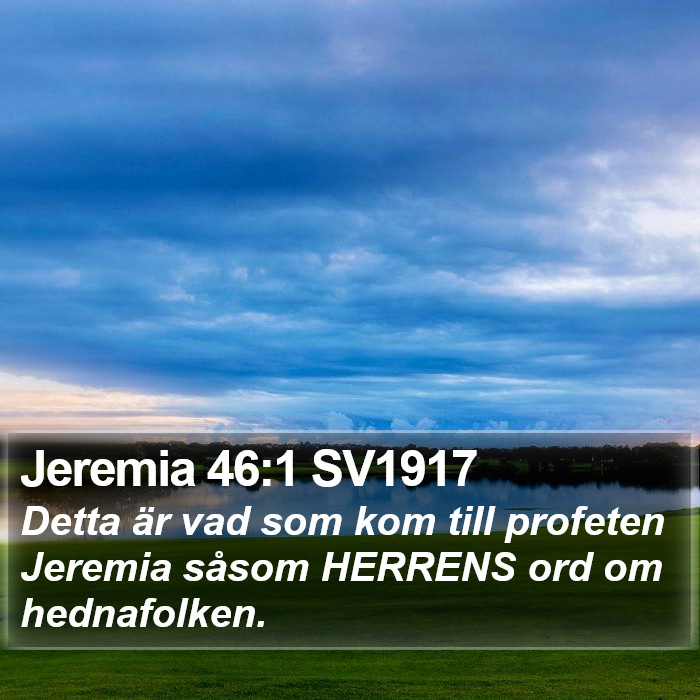 Jeremia 46:1 SV1917 Bible Study