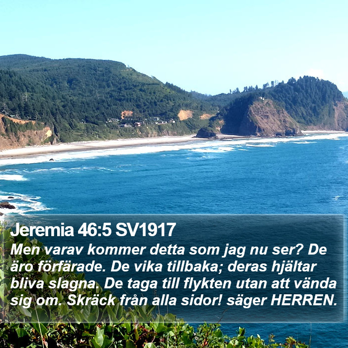 Jeremia 46:5 SV1917 Bible Study