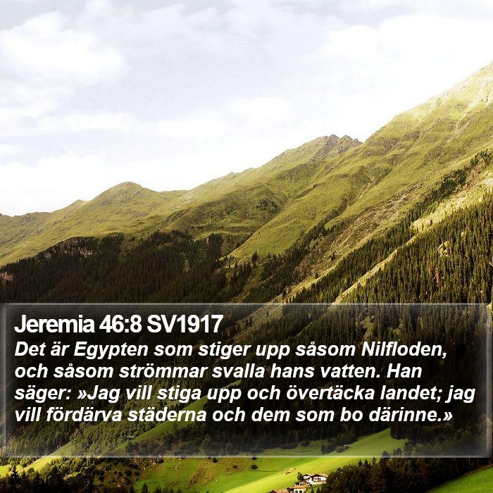 Jeremia 46:8 SV1917 Bible Study