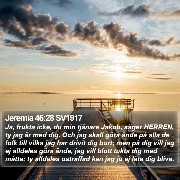 Jeremia 46:28 SV1917 Bible Study