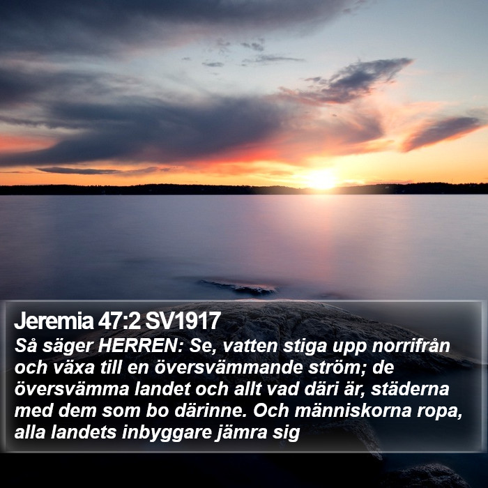 Jeremia 47:2 SV1917 Bible Study