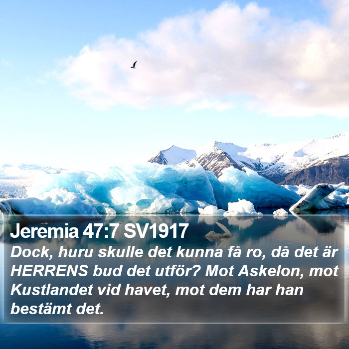 Jeremia 47:7 SV1917 Bible Study