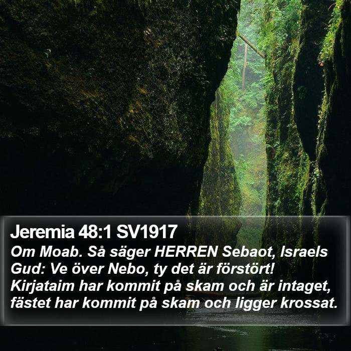 Jeremia 48:1 SV1917 Bible Study