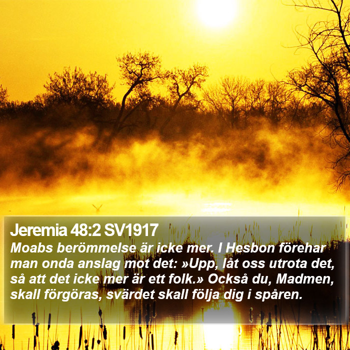 Jeremia 48:2 SV1917 Bible Study