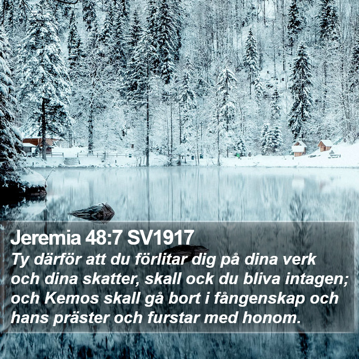 Jeremia 48:7 SV1917 Bible Study