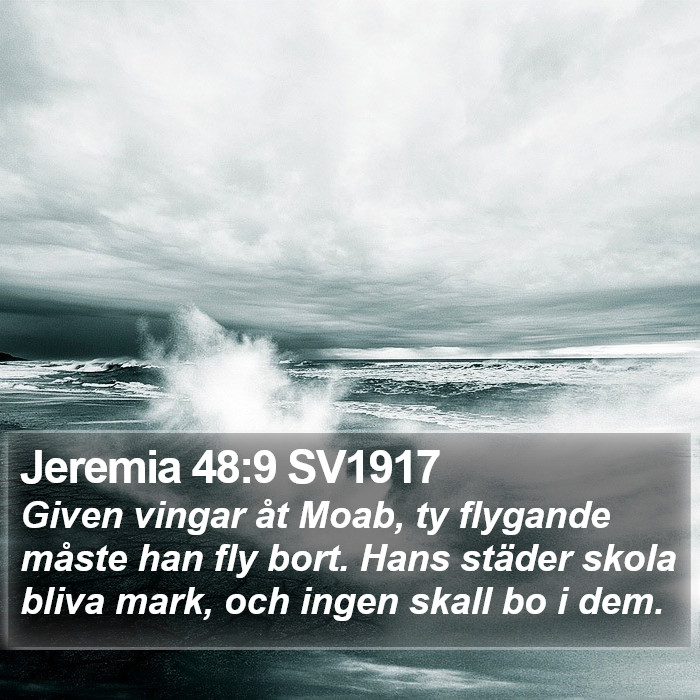 Jeremia 48:9 SV1917 Bible Study