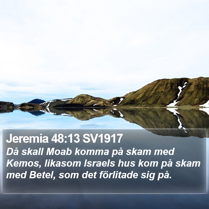 Jeremia 48:13 SV1917 Bible Study