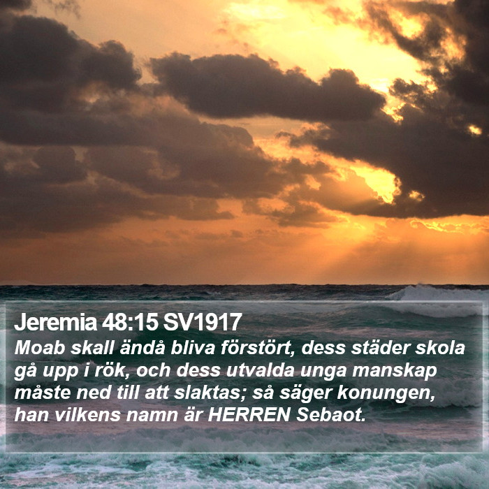 Jeremia 48:15 SV1917 Bible Study