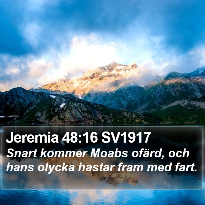 Jeremia 48:16 SV1917 Bible Study