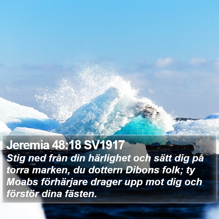 Jeremia 48:18 SV1917 Bible Study