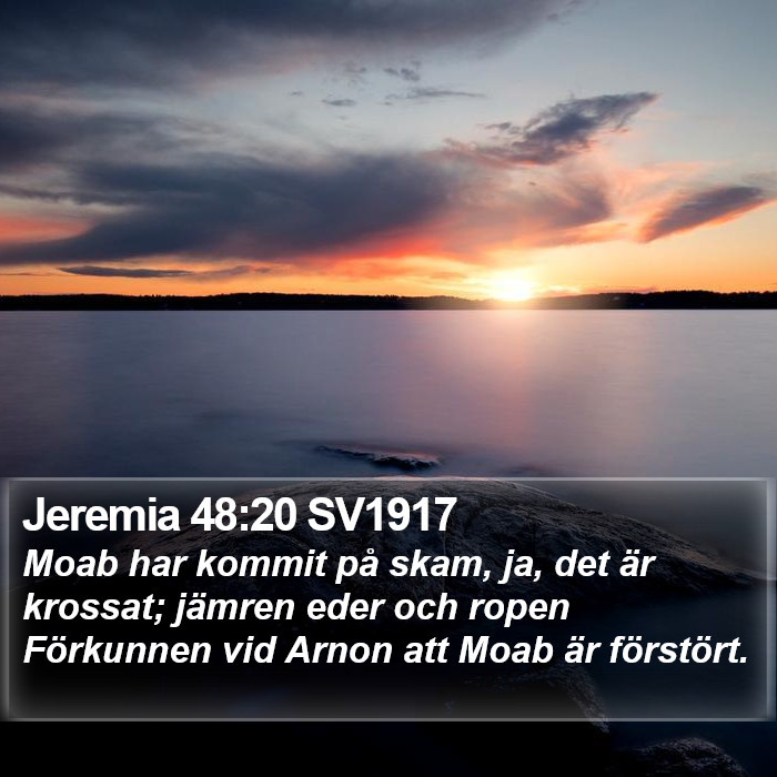 Jeremia 48:20 SV1917 Bible Study