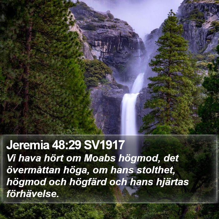 Jeremia 48:29 SV1917 Bible Study