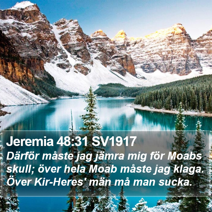 Jeremia 48:31 SV1917 Bible Study