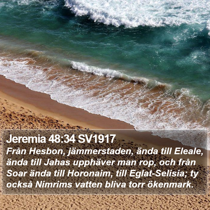 Jeremia 48:34 SV1917 Bible Study