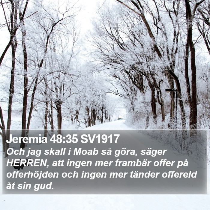 Jeremia 48:35 SV1917 Bible Study