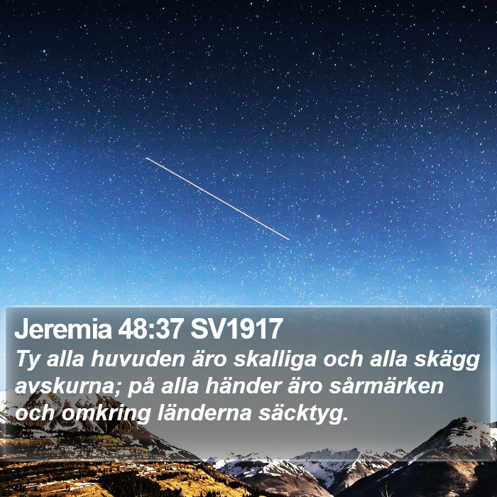 Jeremia 48:37 SV1917 Bible Study