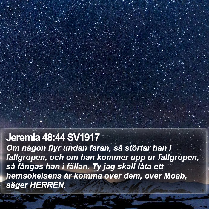 Jeremia 48:44 SV1917 Bible Study