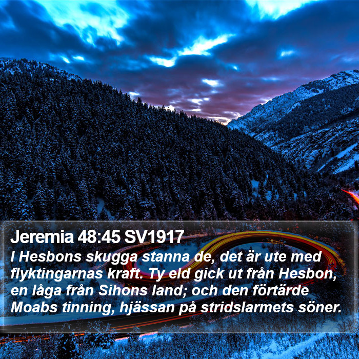 Jeremia 48:45 SV1917 Bible Study