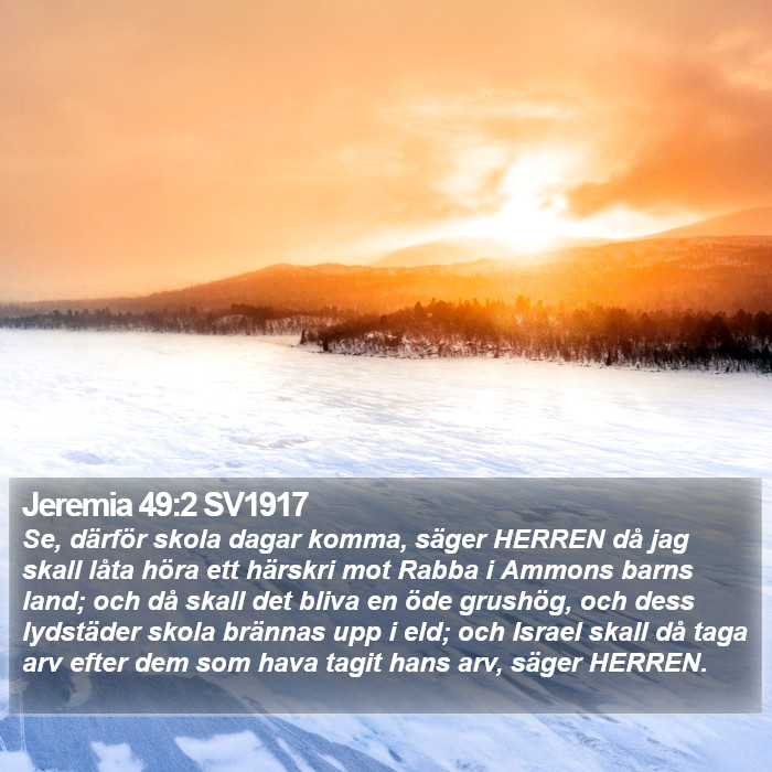 Jeremia 49:2 SV1917 Bible Study