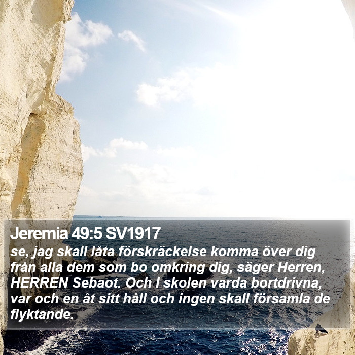 Jeremia 49:5 SV1917 Bible Study