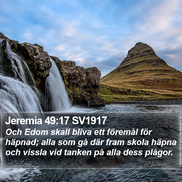 Jeremia 49:17 SV1917 Bible Study